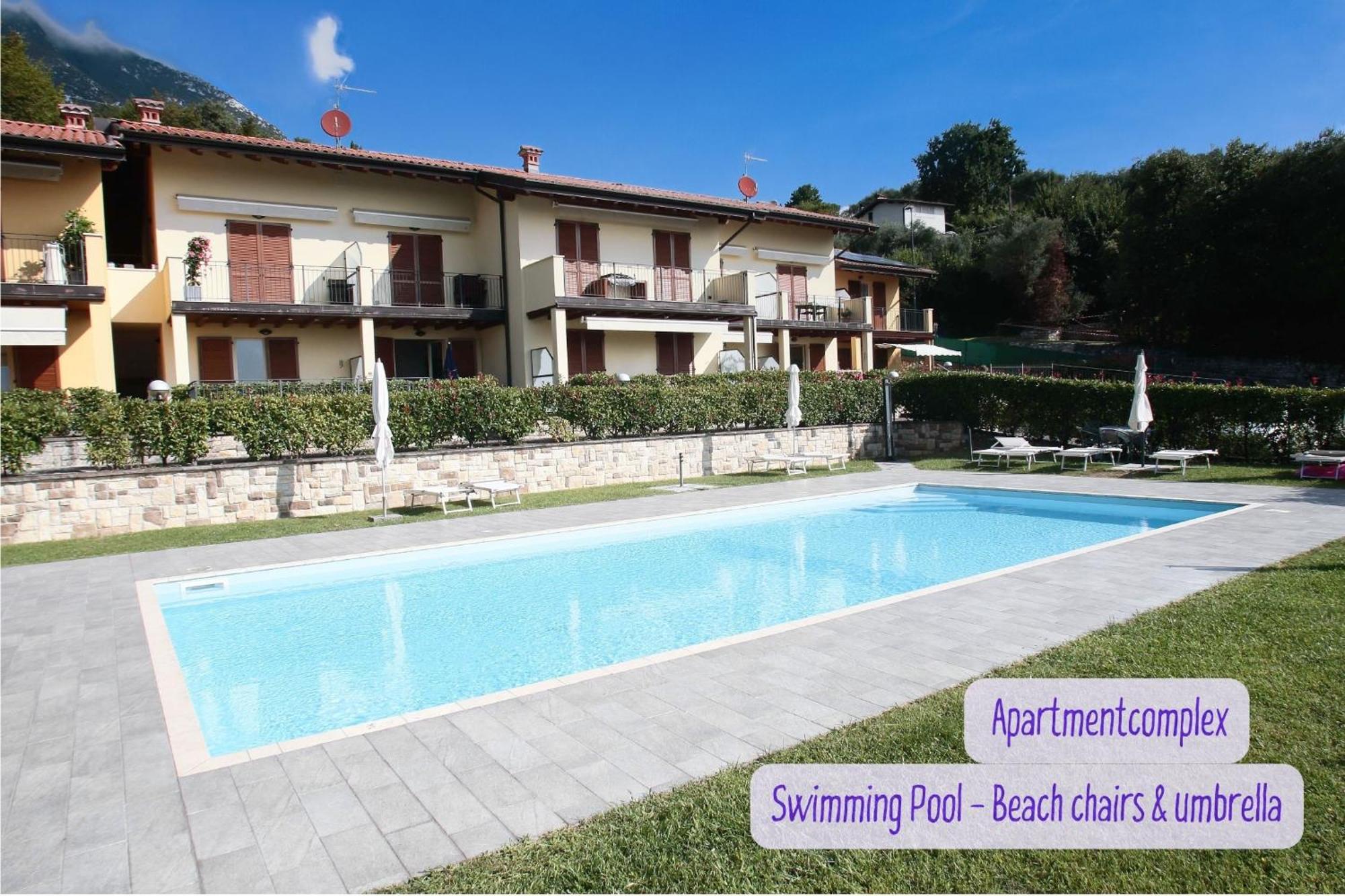 Panorama Lake View, Pool & Garden, 2 Bathrooms, Kingsize & Single-Beds, Fast Internet Toscolano Maderno Exteriör bild